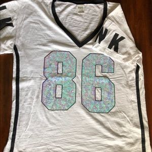 VS Pink sequined shirt